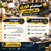 استخدام فروشنده و حسابدار